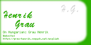 henrik grau business card